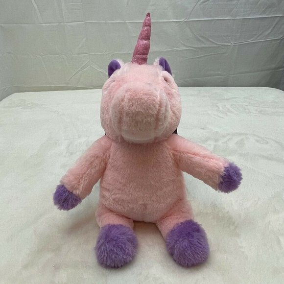 Unicorn 15" Plush Stuffed Toy Pink Purple - Picture 1 of 6